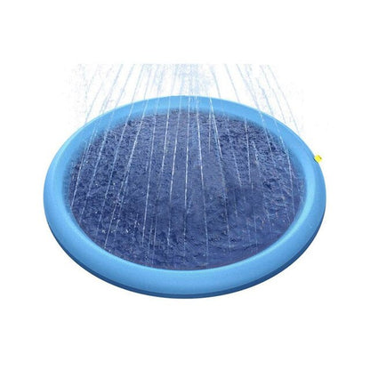 Inflatable Splash Sprinkler Pad Pet Swimming Pool Sprinkler for Kids Folding Pool Cat Bath Basin Cat Dog Water Spray Mat Toy